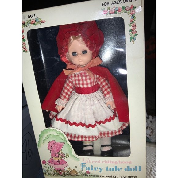 Playmates 1979 Li’l Red Riding Hood Fairy Tale Doll- Vintage - Picture 6 of 10